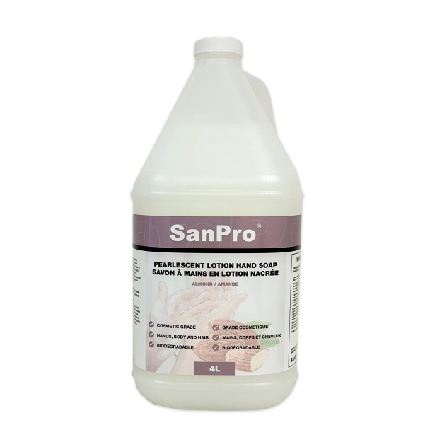 Almond Scented White Pearlescent Lotion Hand Soap 4 x 4L
